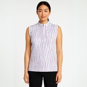 Nivo Women's Lucie Sleeveless Mock Neck Golf Shirt Size XL